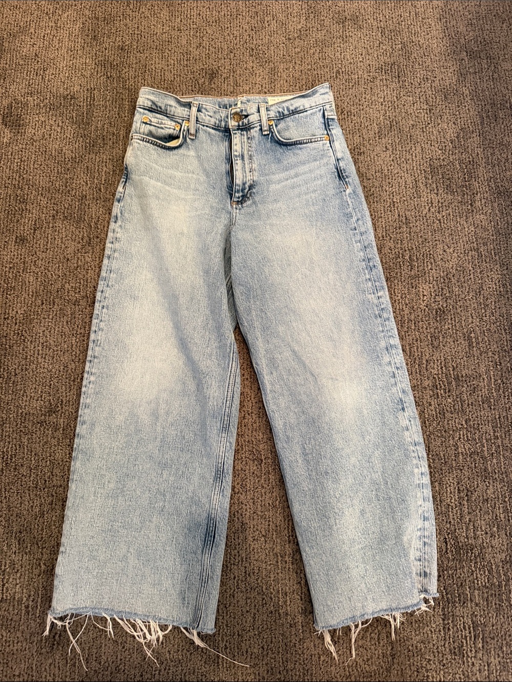Rag & Bone Andi High Rise Ankle Wide Leg